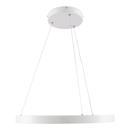 NEMESIS 61159 Κρεμαστό Φωτιστικό Δαχτυλίδι-Κύκλος LED CCT 45W 5230lm 360° AC 220-240V - Εναλλαγή Φωτισμού μέσω Τηλεχειριστηρίου All In One Ψυχρό 6000k+Φυσικό 4500k+Θερμό 2700k Dimmable Φ60cm - Λευκό