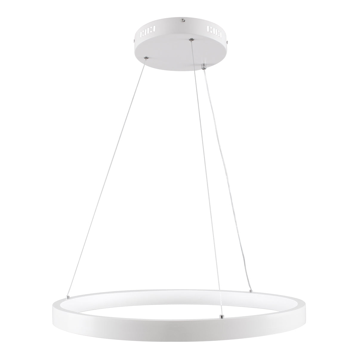 NEMESIS 61159 Κρεμαστό Φωτιστικό Δαχτυλίδι-Κύκλος LED CCT 45W 5230lm 360° AC 220-240V - Εναλλαγή Φωτισμού μέσω Τηλεχειριστηρίου All In One Ψυχρό 6000k+Φυσικό 4500k+Θερμό 2700k Dimmable Φ60cm - Λευκό