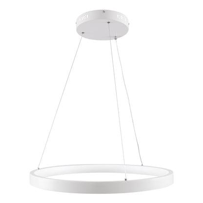 NEMESIS 61159 Κρεμαστό Φωτιστικό Δαχτυλίδι-Κύκλος LED CCT 45W 5230lm 360° AC 220-240V - Εναλλαγή Φωτισμού μέσω Τηλεχειριστηρίου All In One Ψυχρό 6000k+Φυσικό 4500k+Θερμό 2700k Dimmable Φ60cm - Λευκό