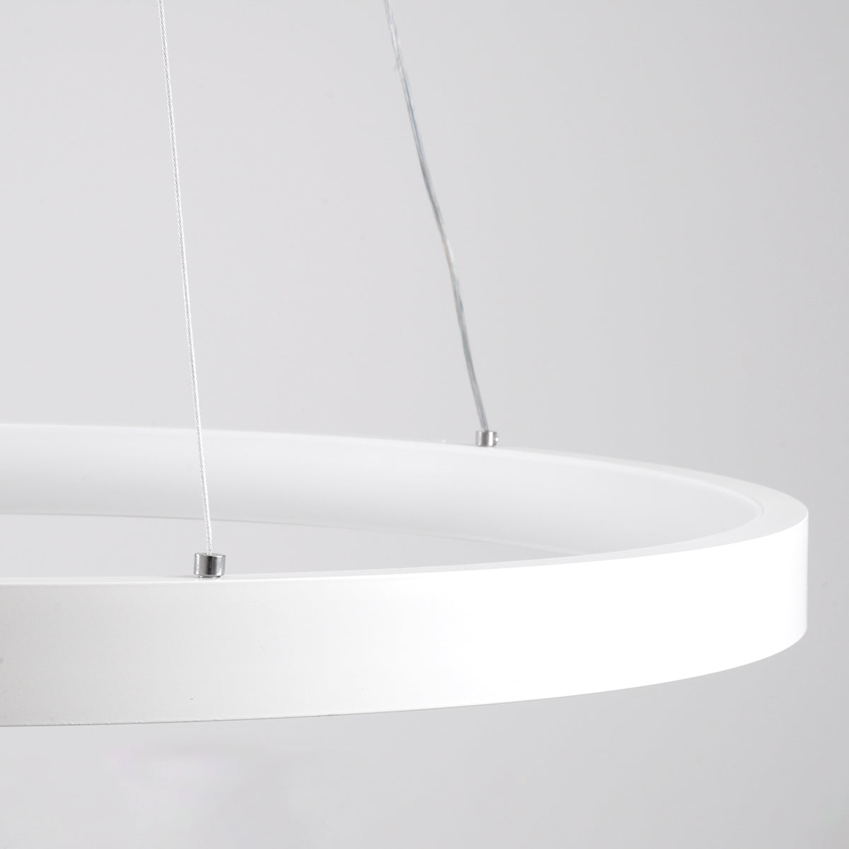 NEMESIS 61159 Κρεμαστό Φωτιστικό Δαχτυλίδι-Κύκλος LED CCT 45W 5230lm 360° AC 220-240V - Εναλλαγή Φωτισμού μέσω Τηλεχειριστηρίου All In One Ψυχρό 6000k+Φυσικό 4500k+Θερμό 2700k Dimmable Φ60cm - Λευκό