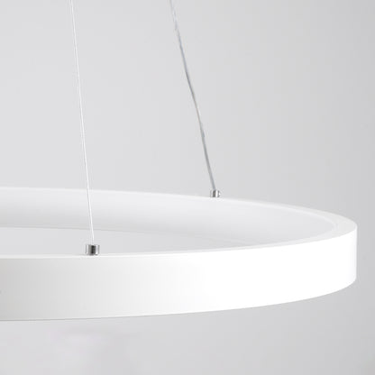 NEMESIS 61159 Κρεμαστό Φωτιστικό Δαχτυλίδι-Κύκλος LED CCT 45W 5230lm 360° AC 220-240V - Εναλλαγή Φωτισμού μέσω Τηλεχειριστηρίου All In One Ψυχρό 6000k+Φυσικό 4500k+Θερμό 2700k Dimmable Φ60cm - Λευκό