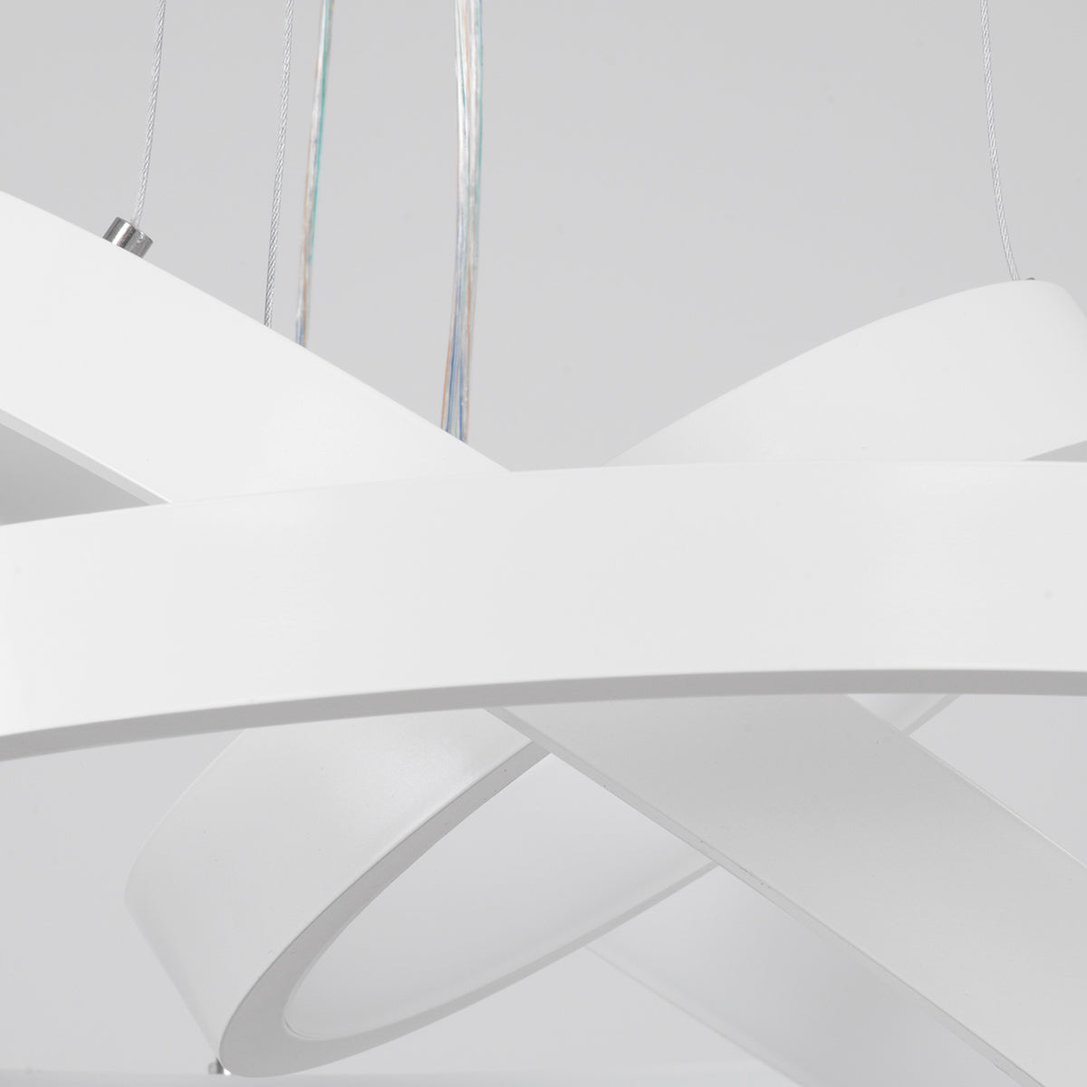 NEMESIS TRIO 61168 Κρεμαστό Φωτιστικό Δαχτυλίδι-Κύκλος LED CCT 100W 12123lm 360° AC 220-240V - Εναλλαγή Φωτισμού μέσω Τηλεχειριστηρίου All In One Ψυχρό 6000k+Φυσικό 4500k+Θερμό 2700k Dimmable Φ25+40+60cm - Λευκό