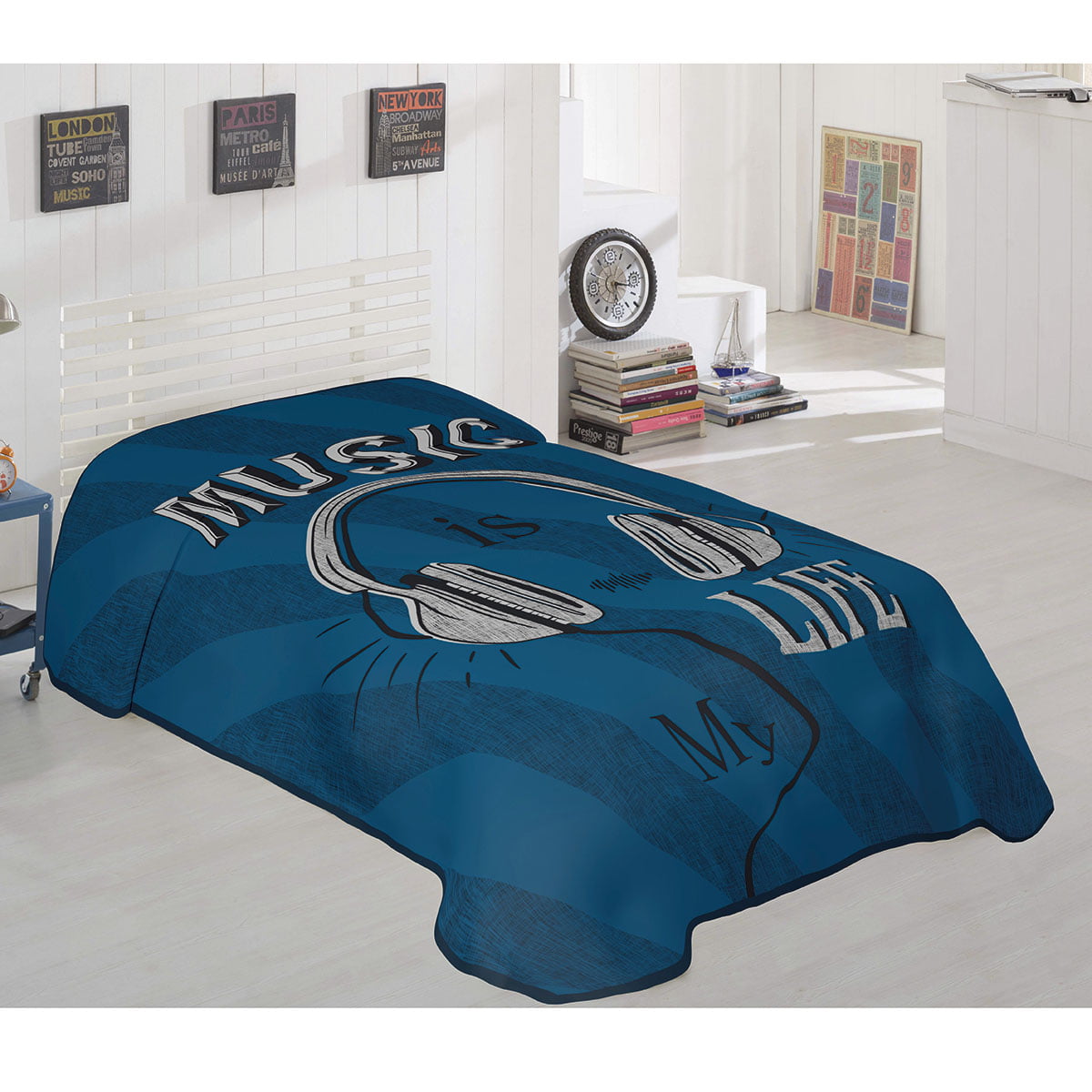 Κουβέρτα Μονή Art 6116 160x220εκ Εμπριμέ