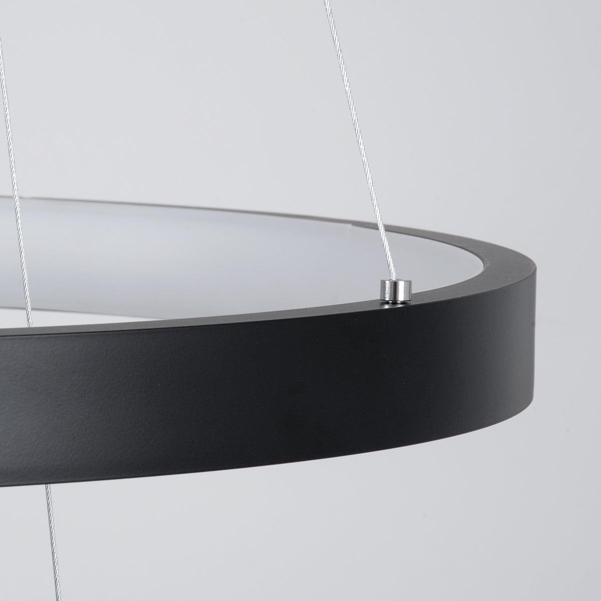 NEMESIS TRIO 61170-DECO Μοντέρνο Κρεμαστό Φωτιστικό Οροφής LED 120W 14723lm 360° AC 220-240V IP20 Ρυθμιζόμενο Λευκό CCT με Χειριστήριο από 2700K έως 6000K Dimmable - Lumileds SMD Chip - Μαύρο - Μ80 x Π80 x Υ90