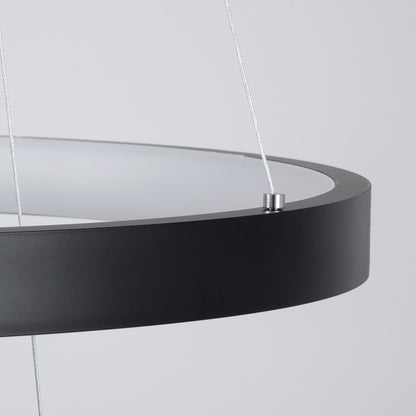 NEMESIS TRIO 61170-DECO Μοντέρνο Κρεμαστό Φωτιστικό Οροφής LED 120W 14723lm 360° AC 220-240V IP20 Ρυθμιζόμενο Λευκό CCT με Χειριστήριο από 2700K έως 6000K Dimmable - Lumileds SMD Chip - Μαύρο - Μ80 x Π80 x Υ90