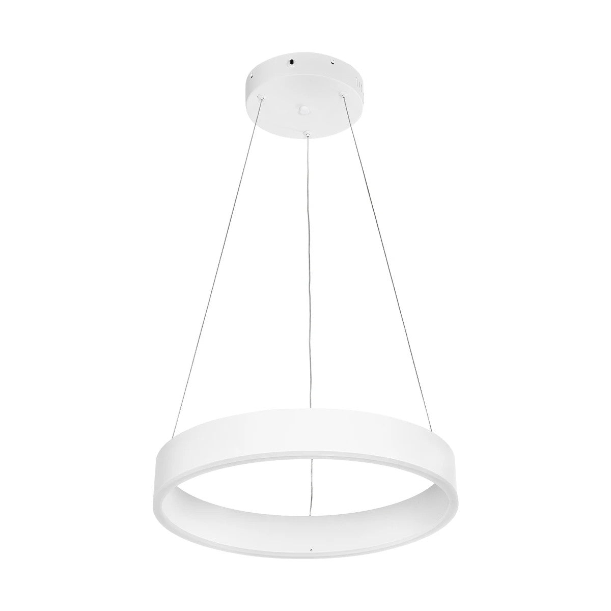 VENOM 61174 Μοντέρνο Κρεμαστό Φωτιστικό Οροφής LED 30W 3513lm 120° AC 220-240V IP20 Ρυθμιζόμενο Λευκό CCT με Χειριστήριο από 2700K έως 6000K Dimmable - Lumileds SMD Chip - Λευκό Ματ - Μ40 x Π40 x Υ6.5