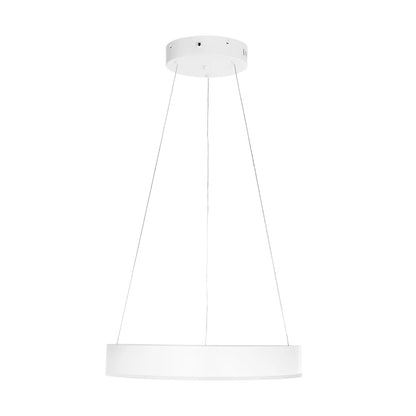 VENOM 61174 Μοντέρνο Κρεμαστό Φωτιστικό Οροφής LED 30W 3513lm 120° AC 220-240V IP20 Ρυθμιζόμενο Λευκό CCT με Χειριστήριο από 2700K έως 6000K Dimmable - Lumileds SMD Chip - Λευκό Ματ - Μ40 x Π40 x Υ6.5