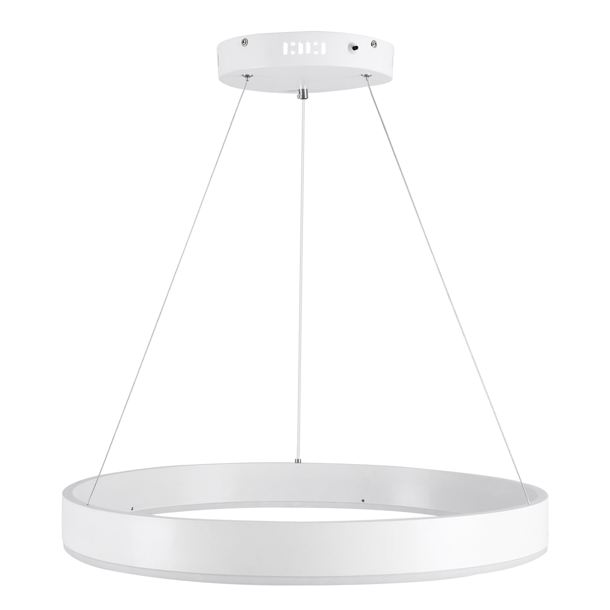 VENOM 61177 Μοντέρνο Κρεμαστό Φωτιστικό Οροφής LED 45W 5269lm 120° AC 220-240V IP20 Ρυθμιζόμενο Λευκό CCT με Χειριστήριο από 2700K έως 6000K Dimmable - Lumileds SMD Chip - Λευκό Ματ - Μ60 x Π60 x Υ6.5cm