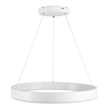 VENOM 61177 Μοντέρνο Κρεμαστό Φωτιστικό Οροφής LED 45W 5269lm 120° AC 220-240V IP20 Ρυθμιζόμενο Λευκό CCT με Χειριστήριο από 2700K έως 6000K Dimmable - Lumileds SMD Chip - Λευκό Ματ - Μ60 x Π60 x Υ6.5cm