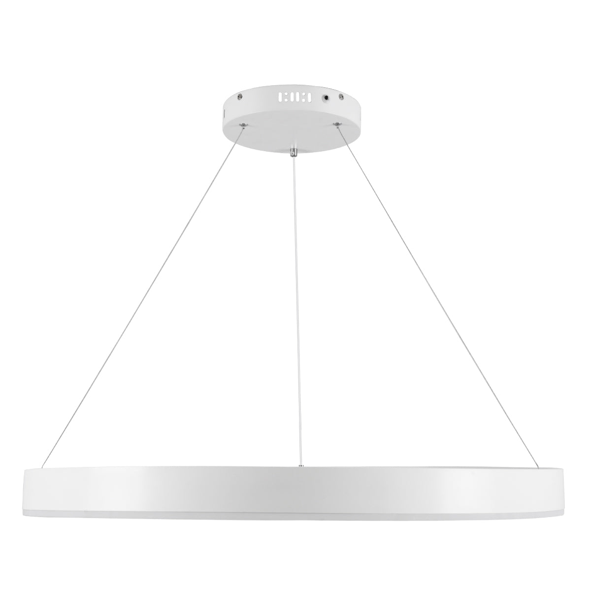 VENOM 61180 Μοντέρνο Κρεμαστό Φωτιστικό Οροφής LED 67W 7863lm 120° AC 220-240V IP20 Ρυθμιζόμενο Λευκό CCT με Χειριστήριο από 2700K έως 6000K Dimmable - Lumileds SMD Chip - Λευκό Ματ - Μ80 x Π80 x Υ6.5