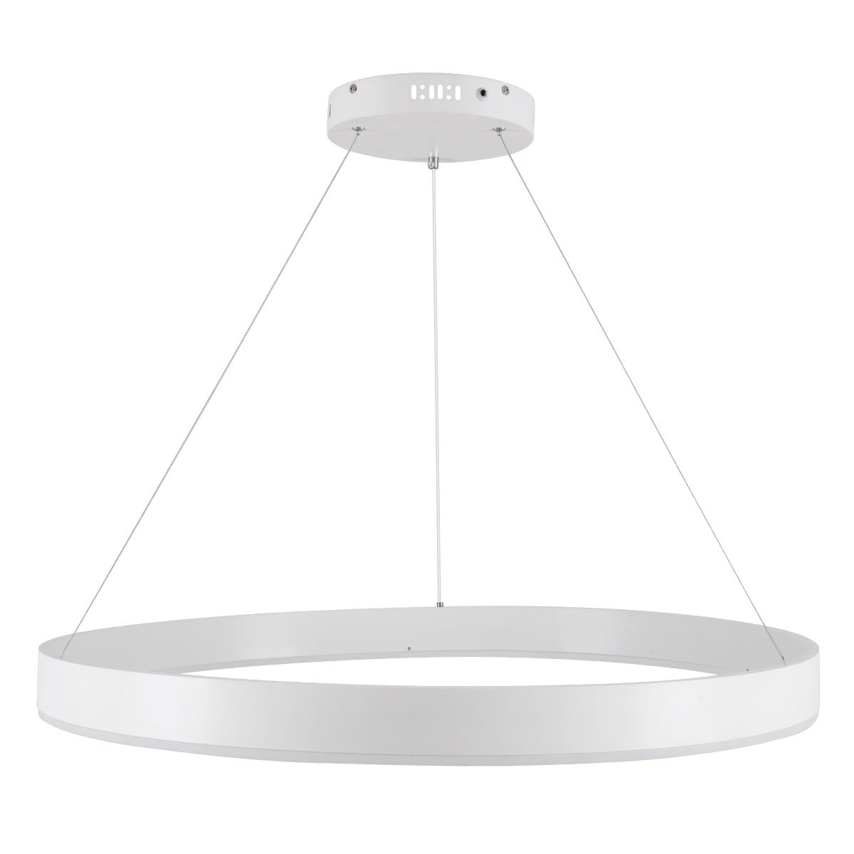 VENOM 61180 Μοντέρνο Κρεμαστό Φωτιστικό Οροφής LED 67W 7863lm 120° AC 220-240V IP20 Ρυθμιζόμενο Λευκό CCT με Χειριστήριο από 2700K έως 6000K Dimmable - Lumileds SMD Chip - Λευκό Ματ - Μ80 x Π80 x Υ6.5