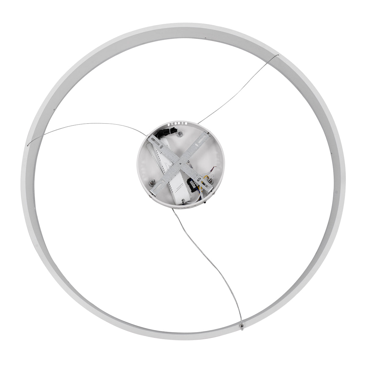 VENOM 61180 Μοντέρνο Κρεμαστό Φωτιστικό Οροφής LED 67W 7863lm 120° AC 220-240V IP20 Ρυθμιζόμενο Λευκό CCT με Χειριστήριο από 2700K έως 6000K Dimmable - Lumileds SMD Chip - Λευκό Ματ - Μ80 x Π80 x Υ6.5