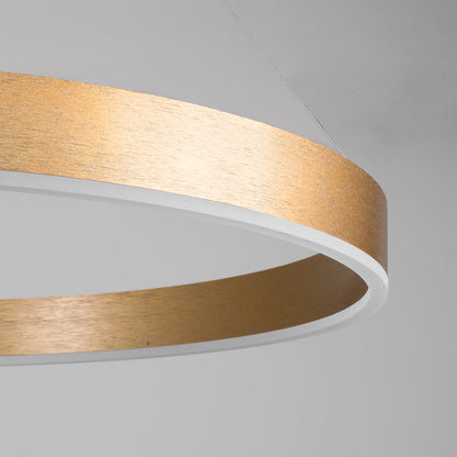 VENOM 61181 Μοντέρνο Κρεμαστό Φωτιστικό Οροφής LED 67W 7863lm 120° AC 220-240V IP20 Ρυθμιζόμενο Λευκό CCT με Χειριστήριο από 2700K έως 6000K Dimmable - Lumileds SMD Chip - Χρυσό Βούρτσας - Μ80 x Π80 x Υ6.5