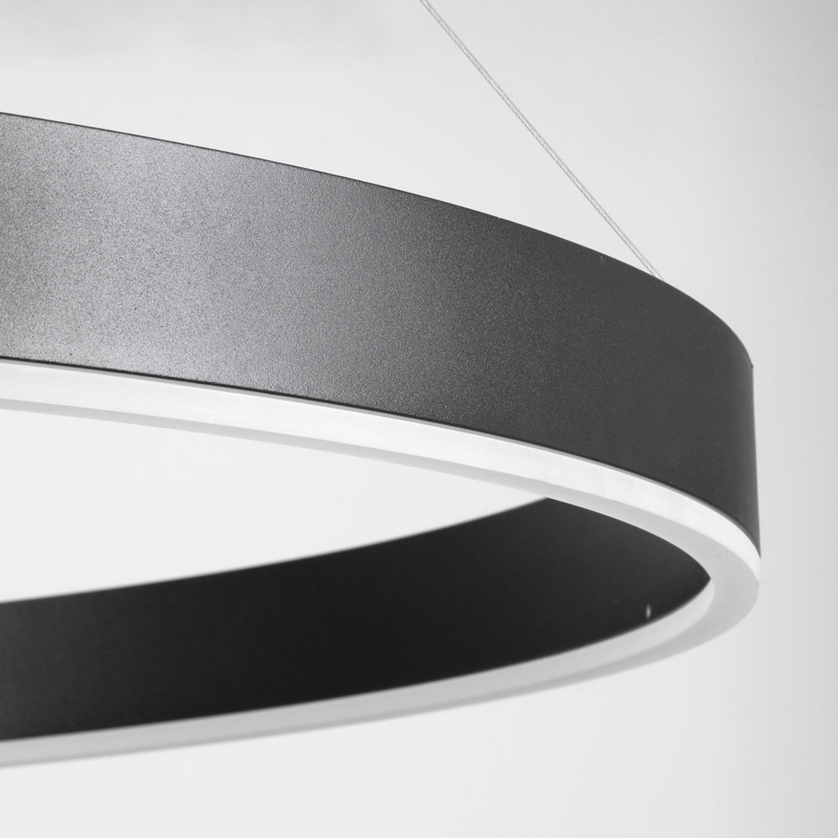 VENOM 61182 Μοντέρνο Κρεμαστό Φωτιστικό Οροφής LED 75W 8818lm 120° AC 220-240V IP20 Ρυθμιζόμενο Λευκό CCT με Χειριστήριο από 2700K έως 6000K Dimmable - Lumileds SMD Chip - Μαύρο Ματ - Μ100 x Π100 x Υ6.5