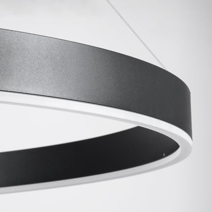 VENOM 61182 Μοντέρνο Κρεμαστό Φωτιστικό Οροφής LED 75W 8818lm 120° AC 220-240V IP20 Ρυθμιζόμενο Λευκό CCT με Χειριστήριο από 2700K έως 6000K Dimmable - Lumileds SMD Chip - Μαύρο Ματ - Μ100 x Π100 x Υ6.5