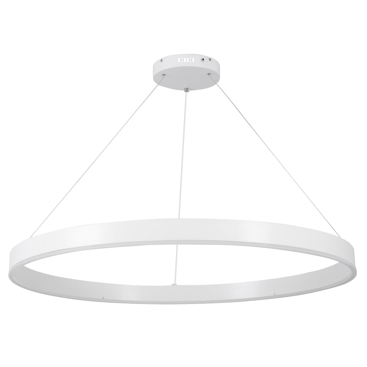 VENOM 61183 Μοντέρνο Κρεμαστό Φωτιστικό Οροφής LED 75W 8818lm 120° AC 220-240V IP20 Ρυθμιζόμενο Λευκό CCT με Χειριστήριο από 2700K έως 6000K Dimmable - Lumileds SMD Chip - Λευκό Ματ - Μ100 x Π100 x Υ6.5