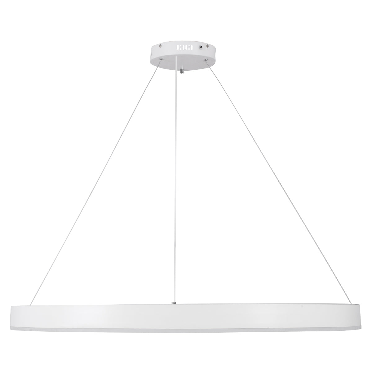 VENOM 61183 Μοντέρνο Κρεμαστό Φωτιστικό Οροφής LED 75W 8818lm 120° AC 220-240V IP20 Ρυθμιζόμενο Λευκό CCT με Χειριστήριο από 2700K έως 6000K Dimmable - Lumileds SMD Chip - Λευκό Ματ - Μ100 x Π100 x Υ6.5