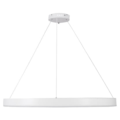 VENOM 61183 Μοντέρνο Κρεμαστό Φωτιστικό Οροφής LED 75W 8818lm 120° AC 220-240V IP20 Ρυθμιζόμενο Λευκό CCT με Χειριστήριο από 2700K έως 6000K Dimmable - Lumileds SMD Chip - Λευκό Ματ - Μ100 x Π100 x Υ6.5