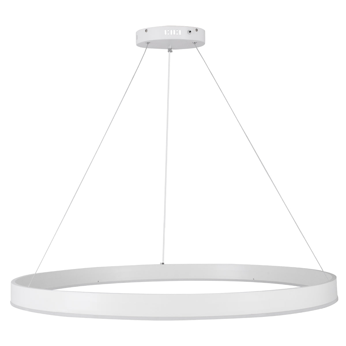 VENOM 61183 Μοντέρνο Κρεμαστό Φωτιστικό Οροφής LED 75W 8818lm 120° AC 220-240V IP20 Ρυθμιζόμενο Λευκό CCT με Χειριστήριο από 2700K έως 6000K Dimmable - Lumileds SMD Chip - Λευκό Ματ - Μ100 x Π100 x Υ6.5