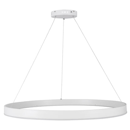 VENOM 61183 Μοντέρνο Κρεμαστό Φωτιστικό Οροφής LED 75W 8818lm 120° AC 220-240V IP20 Ρυθμιζόμενο Λευκό CCT με Χειριστήριο από 2700K έως 6000K Dimmable - Lumileds SMD Chip - Λευκό Ματ - Μ100 x Π100 x Υ6.5