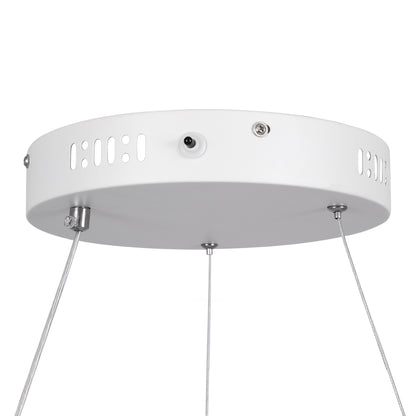 VENOM 61183 Μοντέρνο Κρεμαστό Φωτιστικό Οροφής LED 75W 8818lm 120° AC 220-240V IP20 Ρυθμιζόμενο Λευκό CCT με Χειριστήριο από 2700K έως 6000K Dimmable - Lumileds SMD Chip - Λευκό Ματ - Μ100 x Π100 x Υ6.5