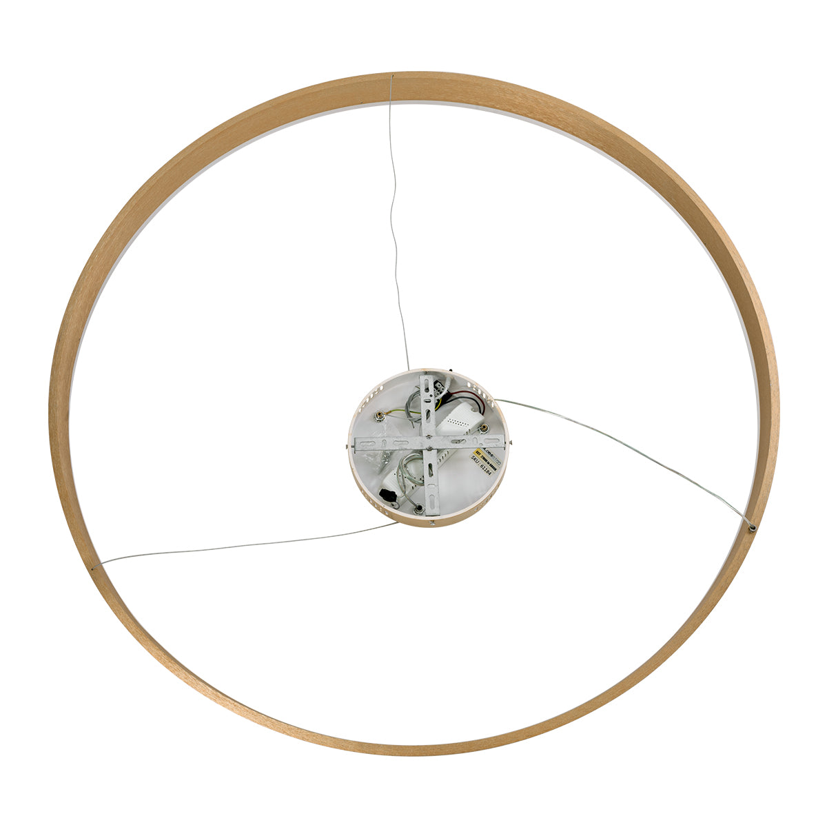 VENOM 61184 Κρεμαστό Φωτιστικό Δαχτυλίδι-Κύκλος LED CCT 75W 8818lm 120° AC 220-240V - Εναλλαγή Φωτισμού μέσω Τηλεχειριστηρίου All In One Ψυχρό 6000K+Φυσικό 4500K+Θερμό 2700K Dimmable Φ100cm - Χρυσό Βούρτσας