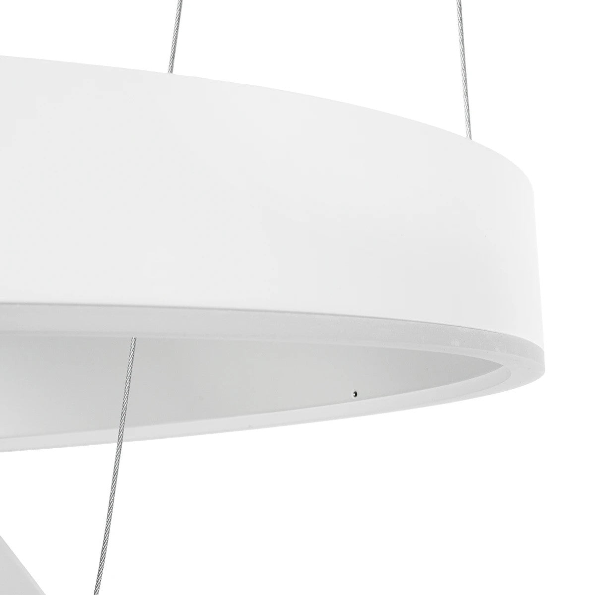 VENOM 61186 Μοντέρνο Κρεμαστό Φωτιστικό Οροφής LED 75W 8818lm 120° AC 220-240V IP20 Ρυθμιζόμενο Λευκό CCT με Χειριστήριο από 2700K έως 6000K Dimmable - Lumileds SMD Chip - Λευκό Ματ - Μ60 x Π60 x Υ40