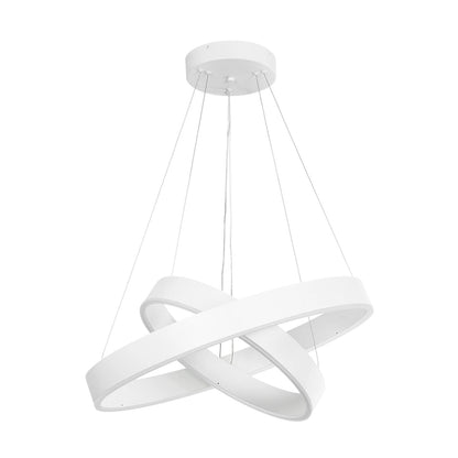 VENOM 61186-DECO Μοντέρνο Κρεμαστό Φωτιστικό Οροφής LED 75W 8818lm 120° AC 220-240V IP20 Ρυθμιζόμενο Λευκό CCT με Χειριστήριο από 2700K έως 6000K Dimmable - Lumileds SMD Chip - Λευκό Ματ - Μ60 x Π60 x Υ40