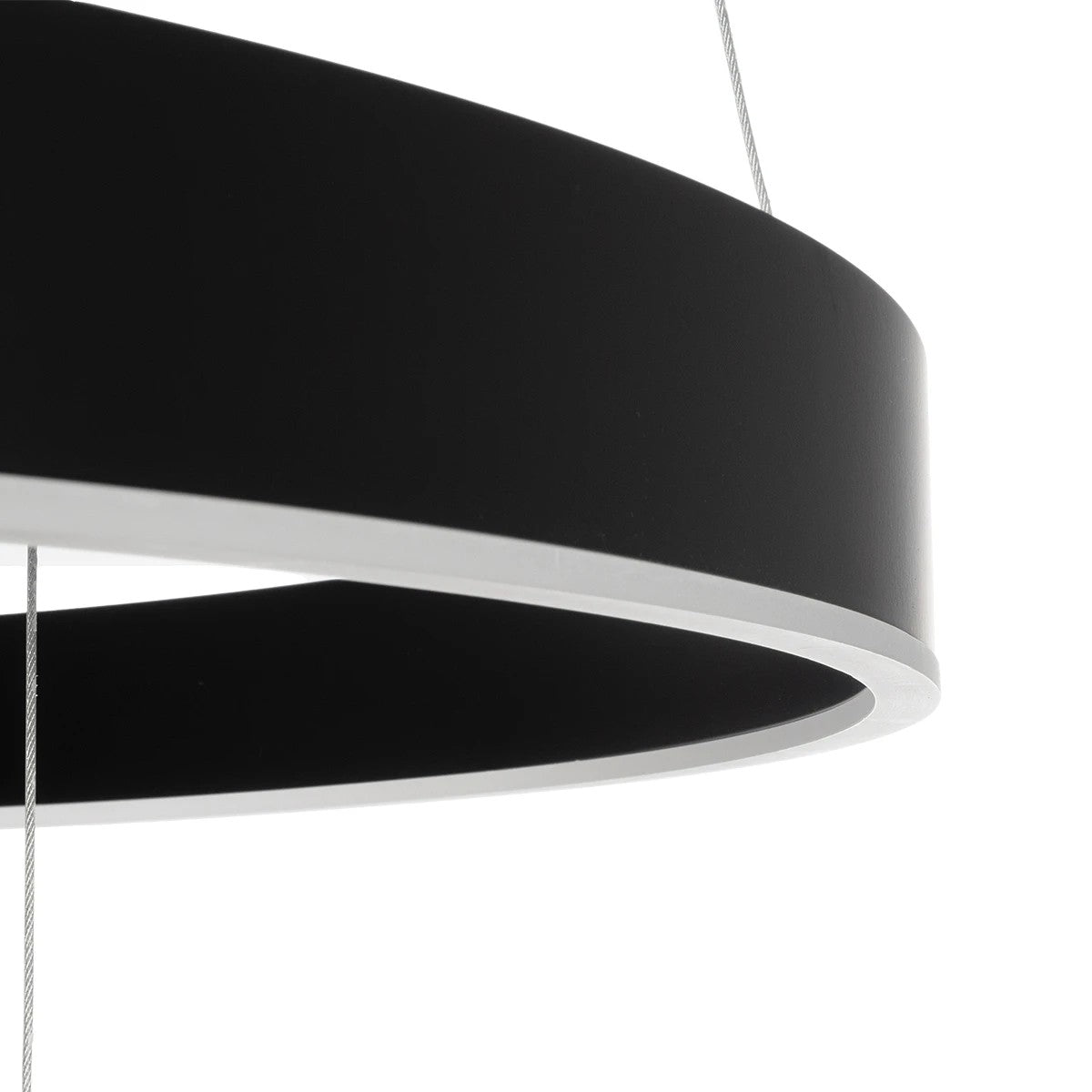 VENOM TRIO 61188-DECO Μοντέρνο Κρεμαστό Φωτιστικό Οροφής LED 120W 14158lm 120° AC 220-240V IP20 Ρυθμιζόμενο Λευκό CCT με Χειριστήριο από 2700K έως 6000K Dimmable - Lumileds SMD Chip - Μαύρο Ματ - Μ80 x Π80 x Υ60