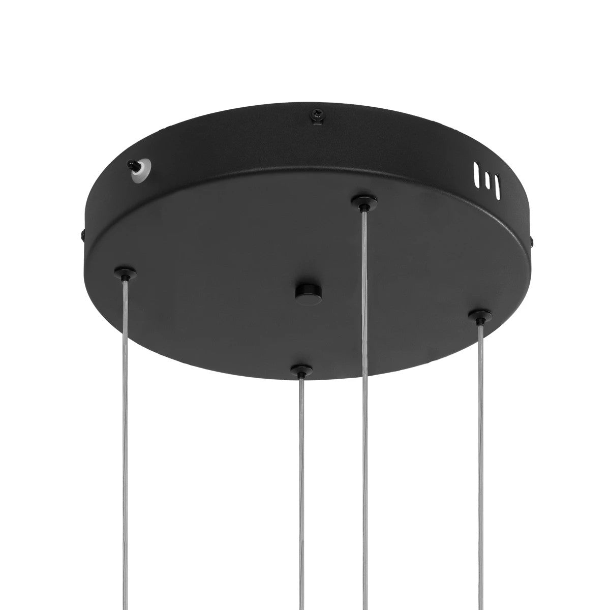 VENOM 61191 Μοντέρνο Κρεμαστό Φωτιστικό Οροφής LED 150W 17659lm 120° AC 220-240V IP20 Ρυθμιζόμενο Λευκό CCT με Χειριστήριο από 2700K έως 6000K Dimmable - Lumileds SMD Chip - Μαύρο Ματ - Μ150 x Π90 x Υ60