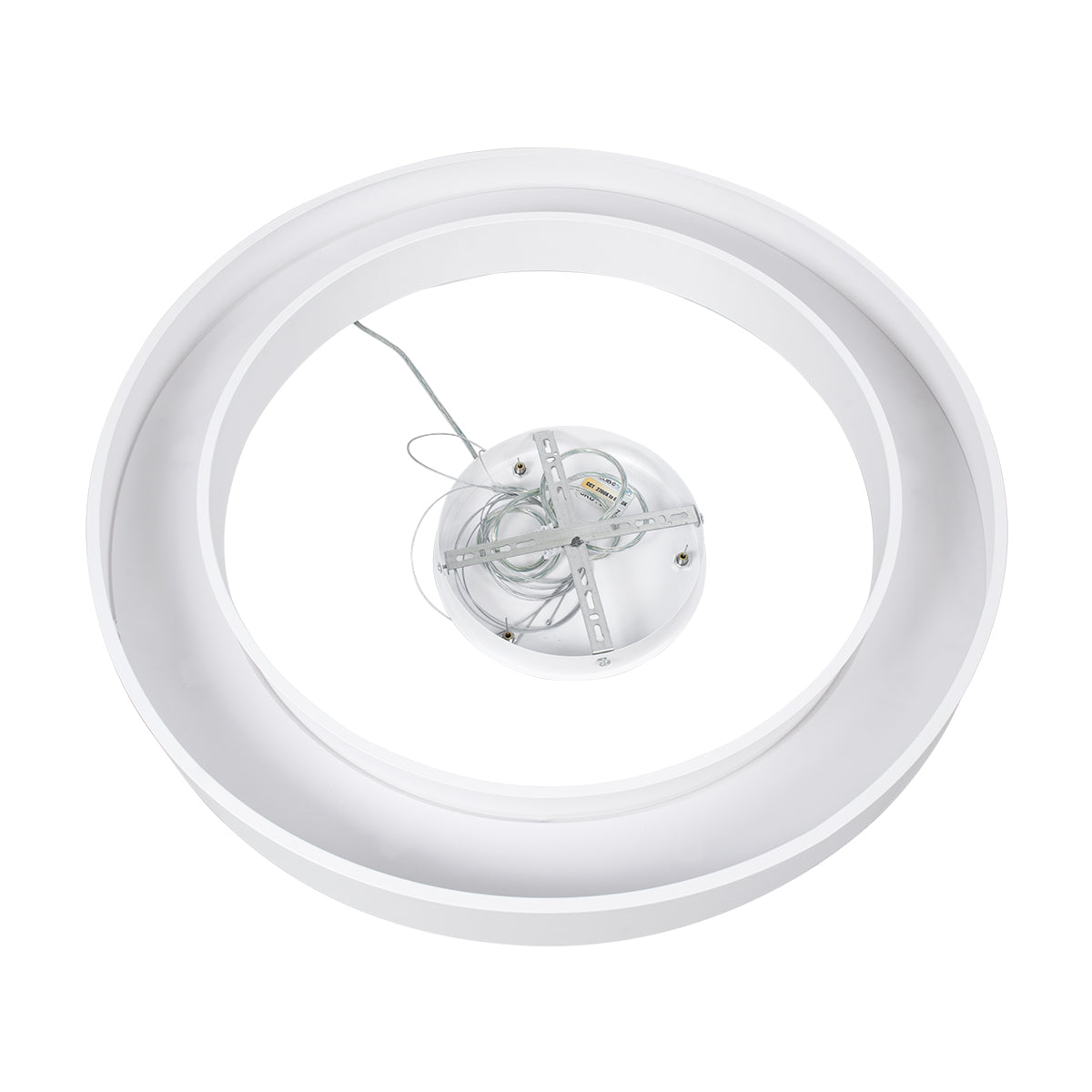 RA 61197 Κρεμαστό Φωτιστικό Δαχτυλίδι-Κύκλος LED CCT 75W 8250lm 120° AC 220-240V - Εναλλαγή Φωτισμού μέσω Τηλεχειριστηρίου All In One Ψυχρό 6000k+Φυσικό 4500k+Θερμό 2700k Dimmable Φ80cm - Λευκό