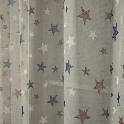 Κουρτίνα Art 6120 280x280εκ Μπεζ/Κόκκινο/Μπλε