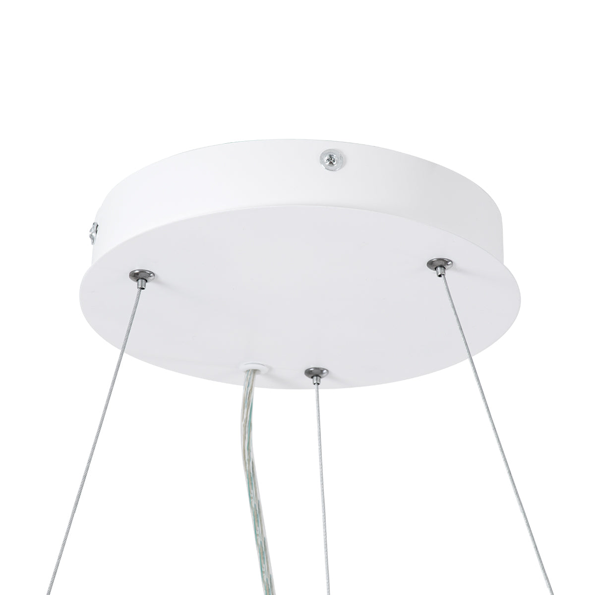 BURTON 61201 Μοντέρνο Κρεμαστό Φωτιστικό Οροφής LED 67W 7370lm 120° AC 220-240V IP20 Ρυθμιζόμενο Λευκό CCT με Χειριστήριο από 2700K έως 6000K Dimmable - Lumileds SMD Chip - Λευκό Ματ - Μ40 x Π40 x Υ8