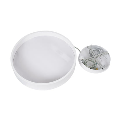 BURTON 61201-S Μοντέρνο Φωτιστικό Οροφής LED 67W 7370lm 120° AC 220-240V IP20 Ρυθμιζόμενο Λευκό CCT με Χειριστήριο από 2700K έως 6000K Dimmable - Lumileds SMD Chip - Λευκό Ματ - Μ40 x Π40 x Υ8