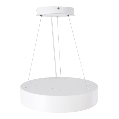 BURTON 61201 Μοντέρνο Κρεμαστό Φωτιστικό Οροφής LED 67W 7370lm 120° AC 220-240V IP20 Ρυθμιζόμενο Λευκό CCT με Χειριστήριο από 2700K έως 6000K Dimmable - Lumileds SMD Chip - Λευκό Ματ - Μ40 x Π40 x Υ8