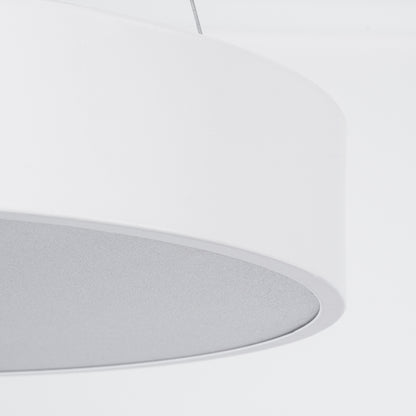 BURTON 61201 Μοντέρνο Κρεμαστό Φωτιστικό Οροφής LED 67W 7370lm 120° AC 220-240V IP20 Ρυθμιζόμενο Λευκό CCT με Χειριστήριο από 2700K έως 6000K Dimmable - Lumileds SMD Chip - Λευκό Ματ - Μ40 x Π40 x Υ8