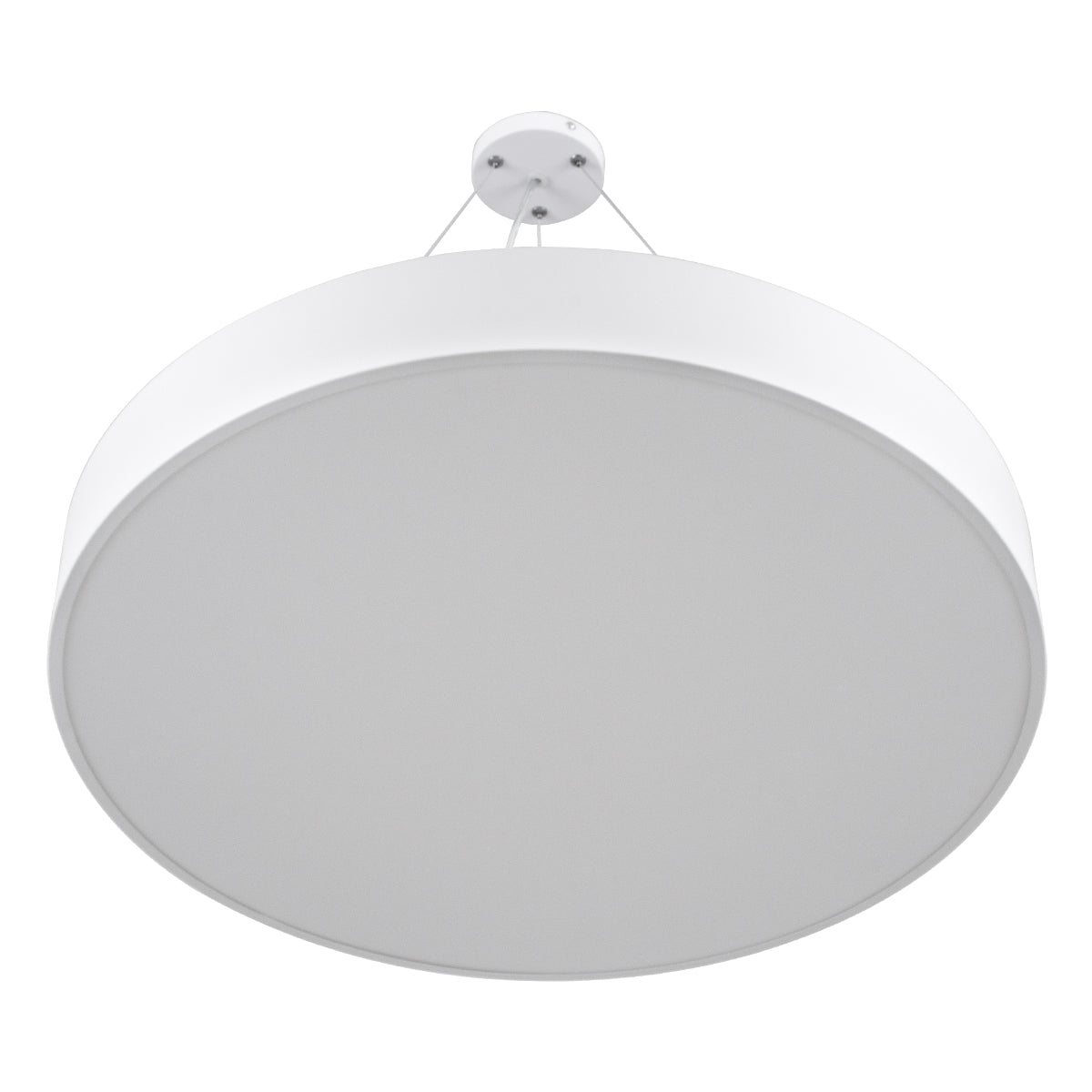 BURTON 61203-P Κρεμαστή Πλαφονιέρα Οροφής LED CCT 75W 8625lm 120° AC 220-240V - Εναλλαγή Φωτισμού μέσω Τηλεχειριστηρίου All In One Ψυχρό 6000k+Φυσικό 4500k+Θερμό 2700k Dimmable Φ60cm - Λευκό