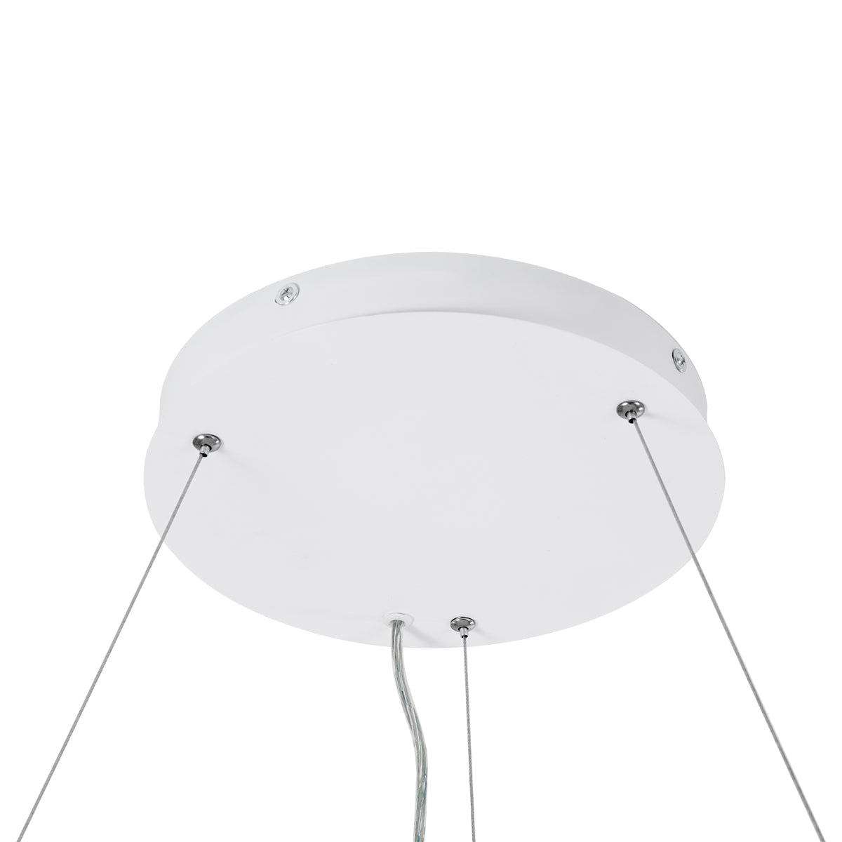 BURTON 61205 Μοντέρνο Κρεμαστό Φωτιστικό Οροφής LED 100W 11020lm 120° AC 220-240V IP20 Ρυθμιζόμενο Λευκό CCT με Χειριστήριο από 2700K έως 6000K Dimmable - Lumileds SMD Chip - Λευκό Ματ - Μ80 x Π80 x Υ8