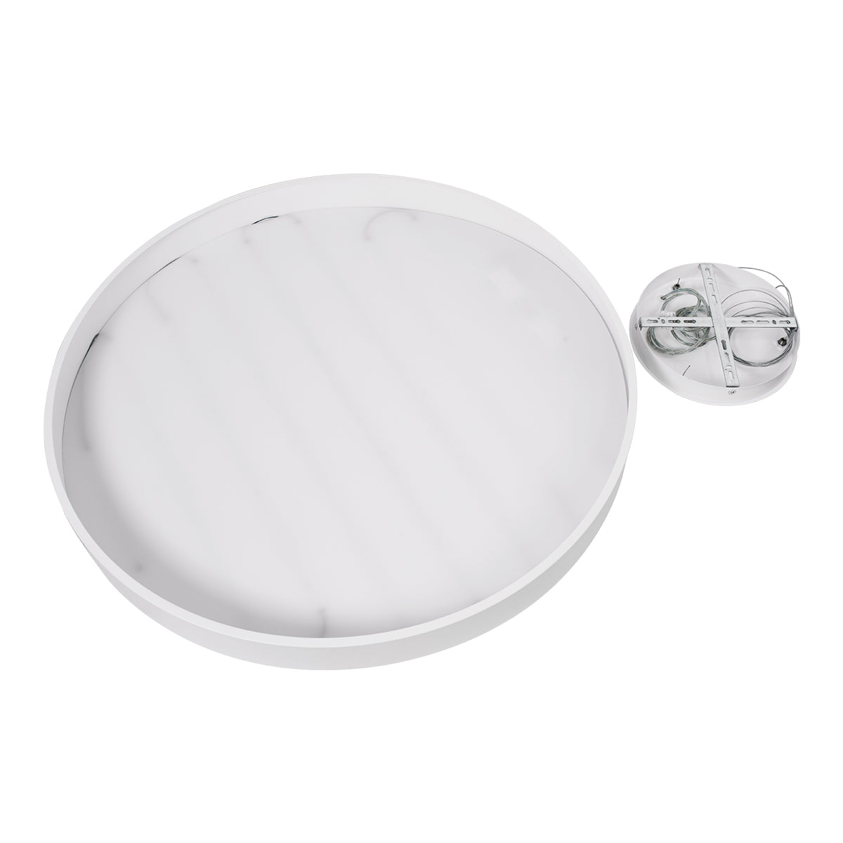 BURTON 61205-S Μοντέρνο Φωτιστικό Οροφής LED 100W 11020lm 120° AC 220-240V IP20 Ρυθμιζόμενο Λευκό CCT με Χειριστήριο από 2700K έως 6000K Dimmable - Lumileds SMD Chip - Λευκό Ματ - Μ80 x Π80 x Υ8