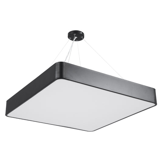 KAMALA 61208-P Κρεμαστή Πλαφονιέρα Οροφής LED CCT 75W 8625lm 120° AC 220-240V - Εναλλαγή Φωτισμού μέσω Τηλεχειριστηρίου All In One Ψυχρό 6000k+Φυσικό 4500k+Θερμό 2700k Dimmable Μ60 x Π60 x Υ8cm - Μαύρο