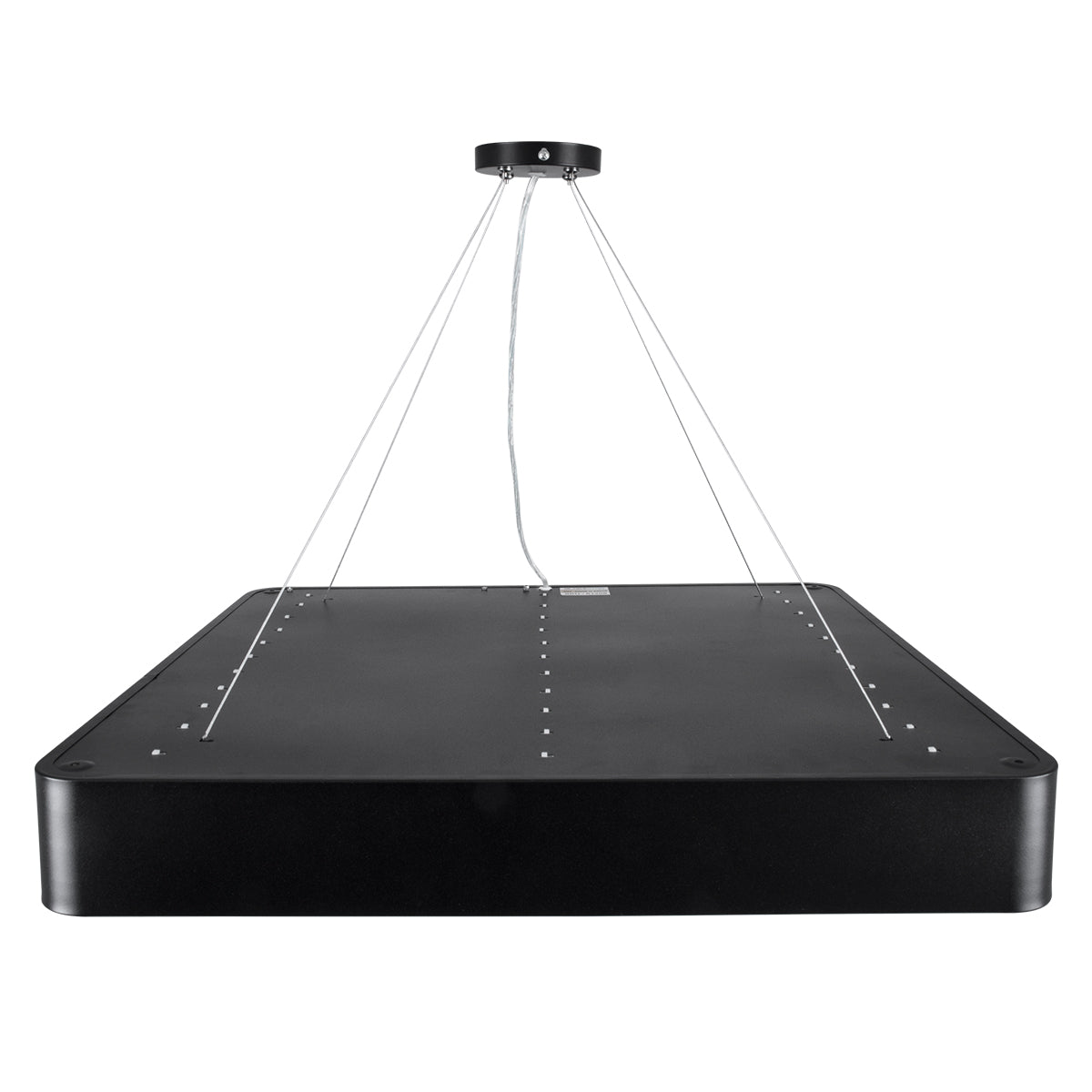 KAMALA 61208-P Κρεμαστή Πλαφονιέρα Οροφής LED CCT 75W 8625lm 120° AC 220-240V - Εναλλαγή Φωτισμού μέσω Τηλεχειριστηρίου All In One Ψυχρό 6000k+Φυσικό 4500k+Θερμό 2700k Dimmable Μ60 x Π60 x Υ8cm - Μαύρο