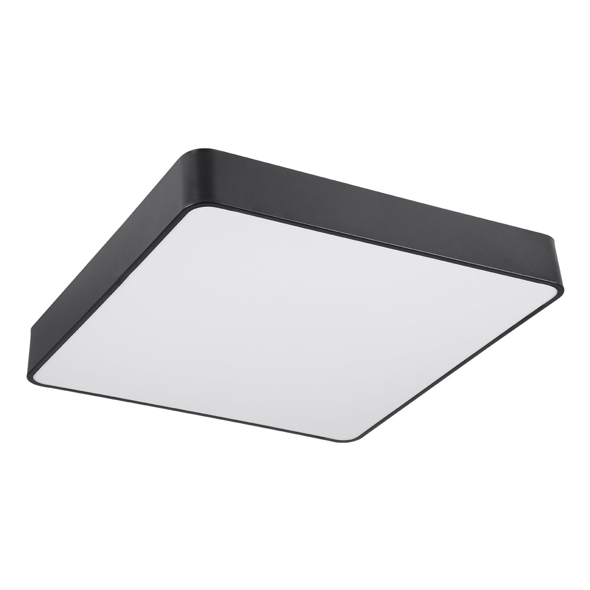 KAMALA 61208-S Πλαφονιέρα Οροφής LED CCT 75W 8625lm 120° AC 220-240V - Εναλλαγή Φωτισμού μέσω Τηλεχειριστηρίου All In One Ψυχρό 6000k+Φυσικό 4500k+Θερμό 2700k Dimmable Μ60 x Π60 x Υ8cm - Μαύρο