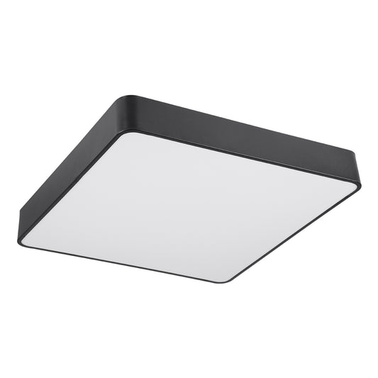 KAMALA 61208-S Πλαφονιέρα Οροφής LED CCT 75W 8625lm 120° AC 220-240V - Εναλλαγή Φωτισμού μέσω Τηλεχειριστηρίου All In One Ψυχρό 6000k+Φυσικό 4500k+Θερμό 2700k Dimmable Μ60 x Π60 x Υ8cm - Μαύρο