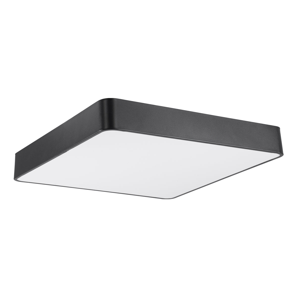 KAMALA 61208-S Πλαφονιέρα Οροφής LED CCT 75W 8625lm 120° AC 220-240V - Εναλλαγή Φωτισμού μέσω Τηλεχειριστηρίου All In One Ψυχρό 6000k+Φυσικό 4500k+Θερμό 2700k Dimmable Μ60 x Π60 x Υ8cm - Μαύρο