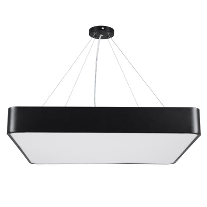 KAMALA 61208-S Πλαφονιέρα Οροφής LED CCT 75W 8625lm 120° AC 220-240V - Εναλλαγή Φωτισμού μέσω Τηλεχειριστηρίου All In One Ψυχρό 6000k+Φυσικό 4500k+Θερμό 2700k Dimmable Μ60 x Π60 x Υ8cm - Μαύρο