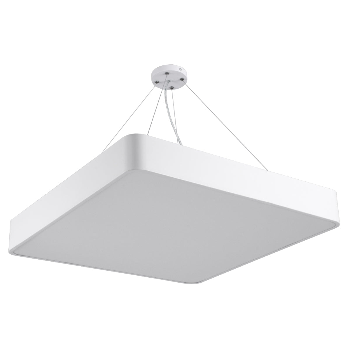 KAMALA 61209-S Μοντέρνο Φωτιστικό Οροφής LED 75W 8625lm 120° AC 220-240V IP20 Ρυθμιζόμενο Λευκό CCT με Χειριστήριο από 2700K έως 6000K Dimmable - Lumileds SMD Chip - Λευκό Ματ - Μ60 x Π60 x Υ8