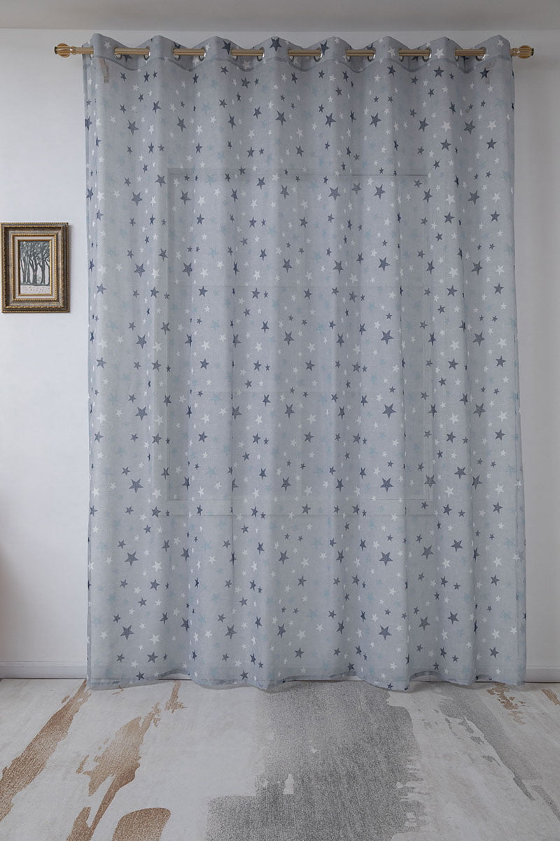 Κουρτίνα Art 6121 280x280εκ Γαλάζιο/Μπλε