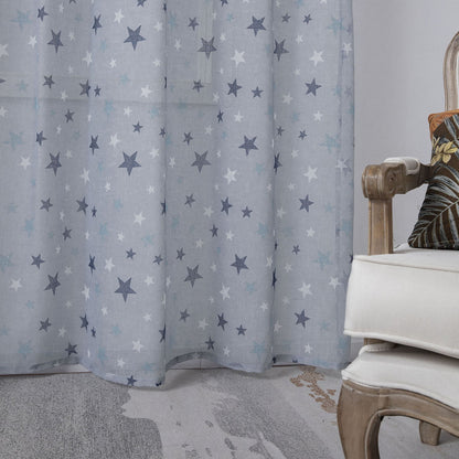 Κουρτίνα Art 6121 280x280εκ Γαλάζιο/Μπλε