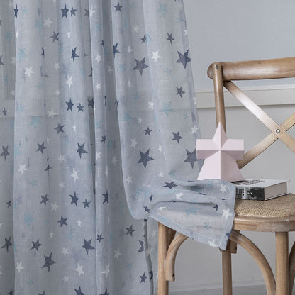 Κουρτίνα Art 6121 280x280εκ Γαλάζιο/Μπλε