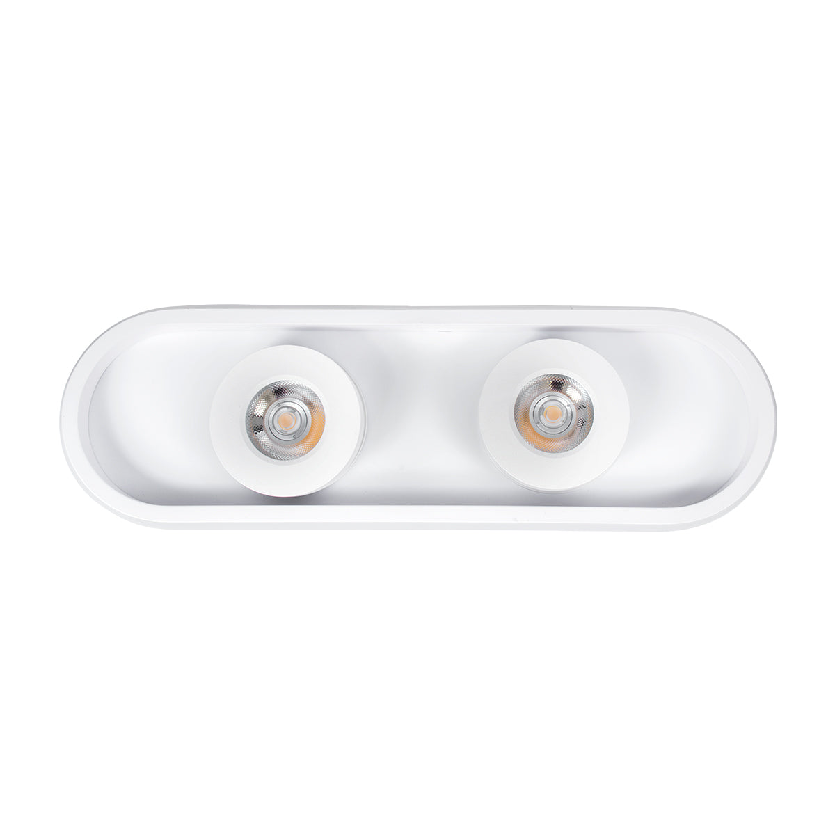 NESPO 61213 Φωτιστικό Οροφής Linear Design LED CCT με Κινούμενα Σποτ LED Spot Downlight 36W 4032lm 360° & 45° AC 220-240V - Εναλλαγή Φωτισμού μέσω Διακόπτη On/Off All In One Ψυχρό 6000k+Φυσικό 4500k+Θερμό 2700k Μ40 x Π13 x Υ6.5cm - Λευκό